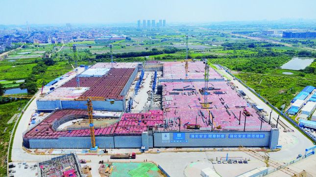 Pg电子游戏平台：高要一重点建设项目首层封顶“创新工艺+绿色施工”跑出建设“加速度”(图1)