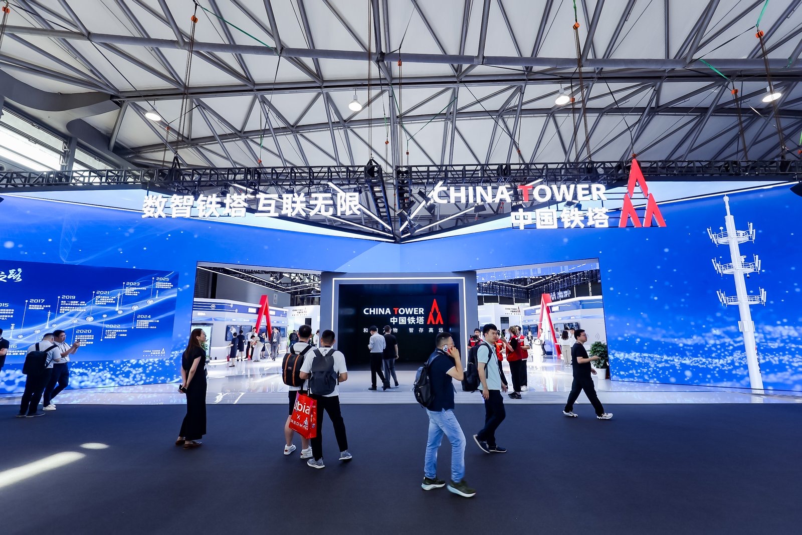 Pg电子平台：中国铁塔首次亮相MWC上海展示数字新基建共享发展新成果(图1)
